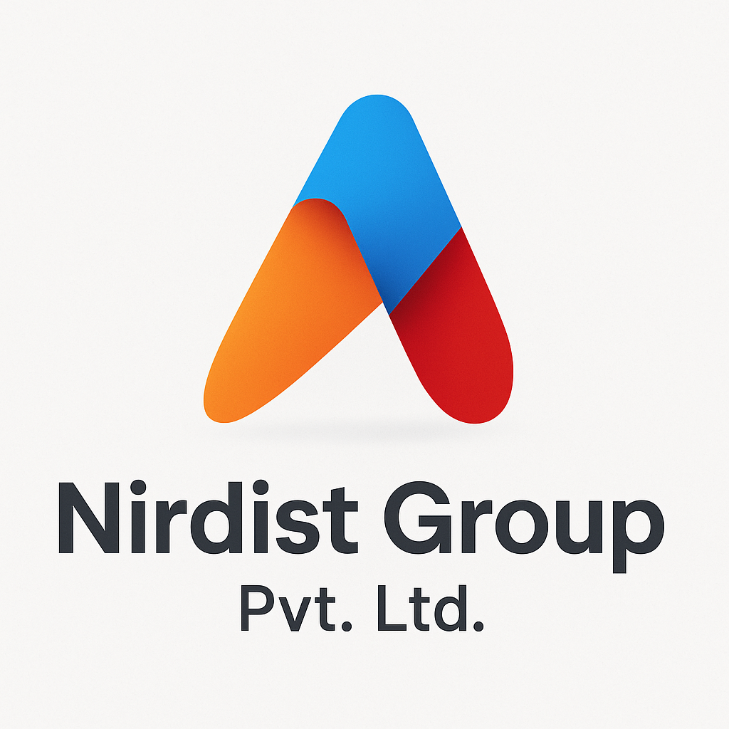 Nirdist Group logo with Nepal flag
